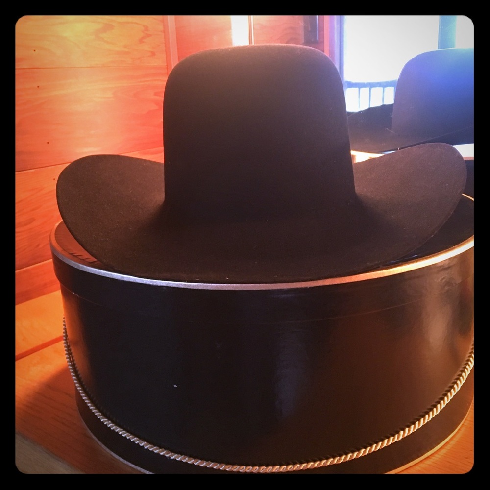 Biltmore Canada Black Felt hat NEW tags SZ 7 3/8